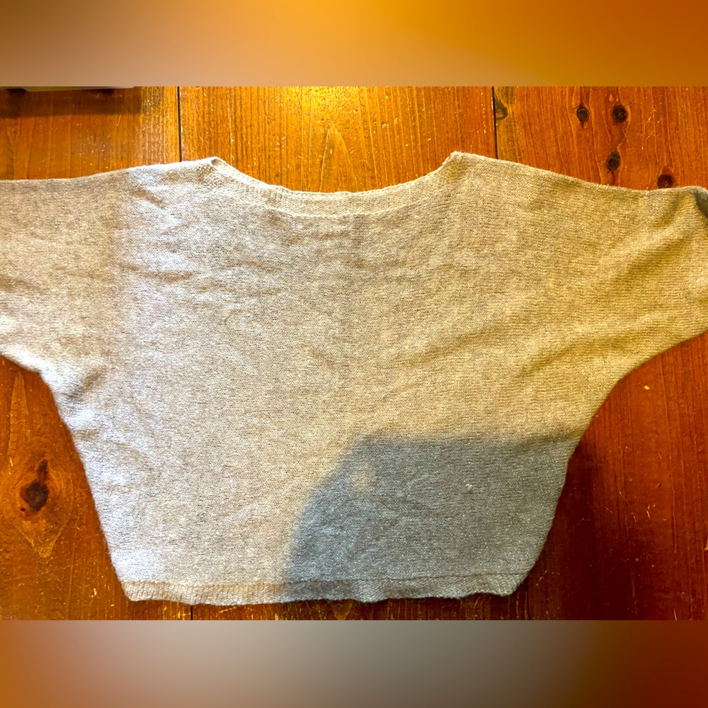 Silver sweater with sparkles